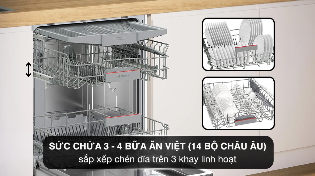 Ảnh minh họa Máy rửa chén âm tủ Bosch SMI4EVS08E 3
