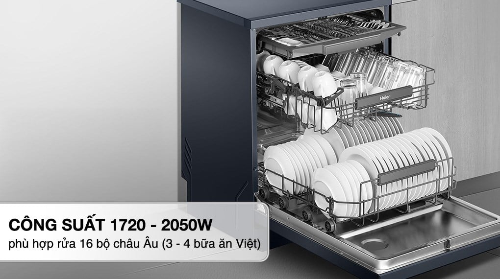 Ảnh minh họa Máy rửa chén độc lập Haier HDWE16-66BK6VN 1