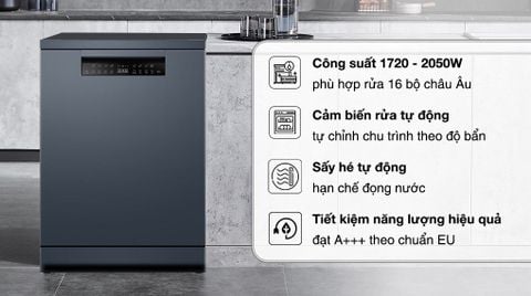 Máy rửa chén độc lập Haier HDWE16-66BK6VN