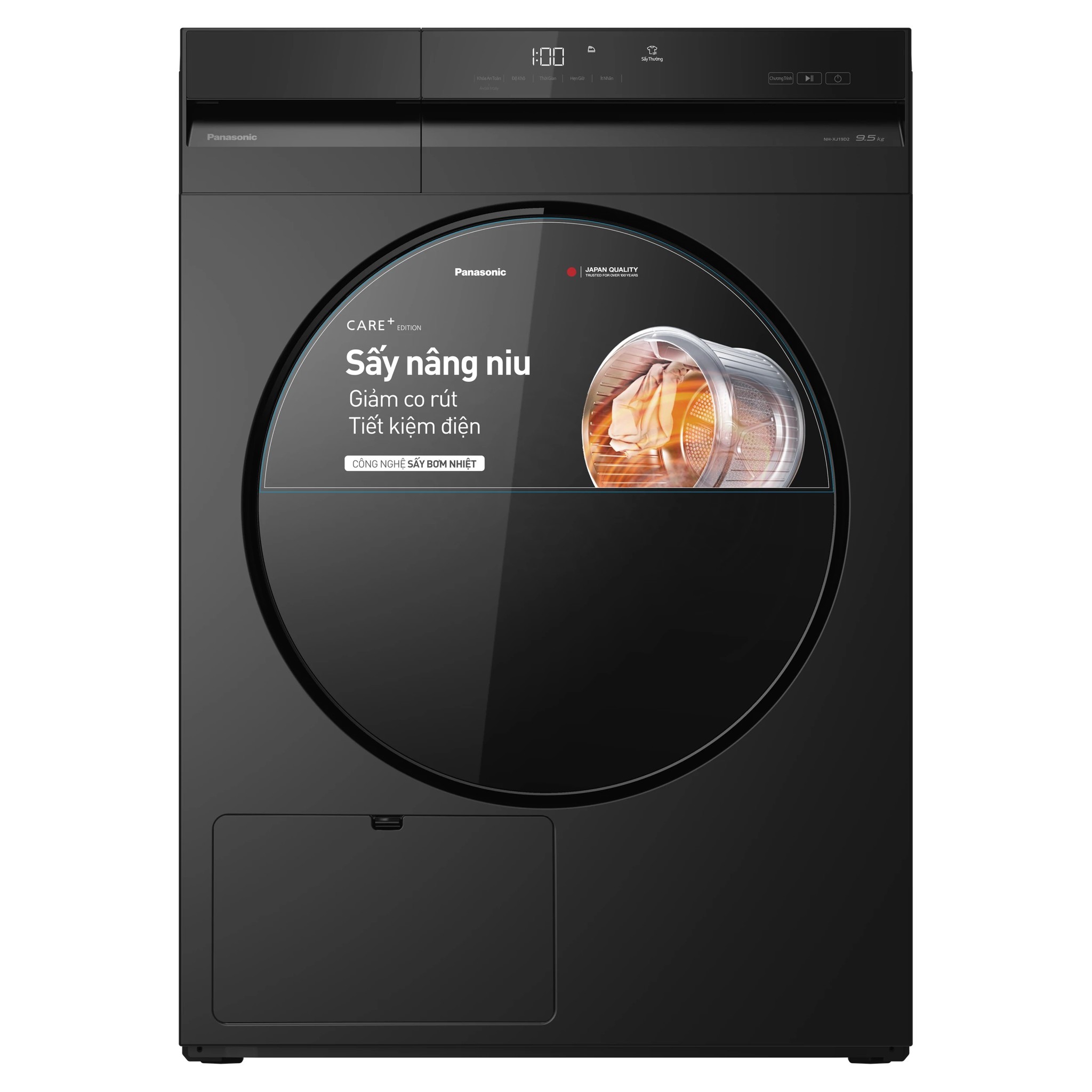 Ảnh minh họa Máy sấy bơm nhiệt Panasonic 9.5kg NH-XJ19D2BVT 1
