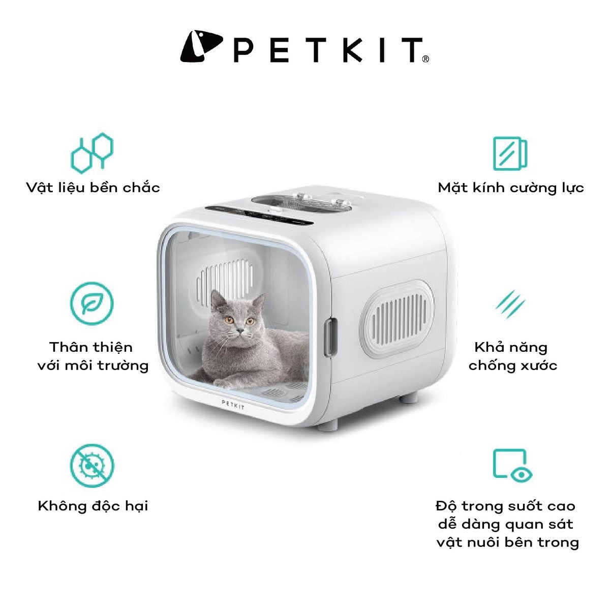 Ảnh minh họa Máy sấy lông chó mèo Petkit Air Salon Pro Max 1