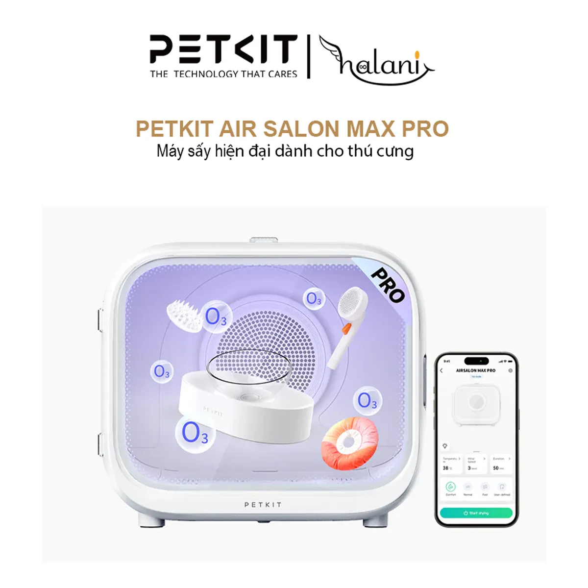 Máy sấy lông chó mèo Petkit Air Salon Pro Max
