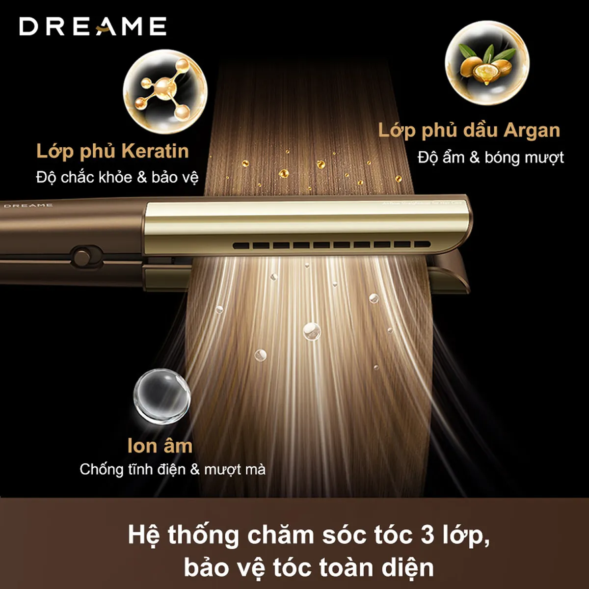 Ảnh minh họa Máy sấy và duỗi tóc 2 in 1 Dreame Aero Straight 2