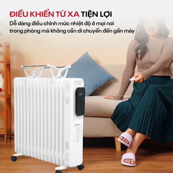 Ảnh minh họa Máy sưởi dầu Fujihome OH8615 2