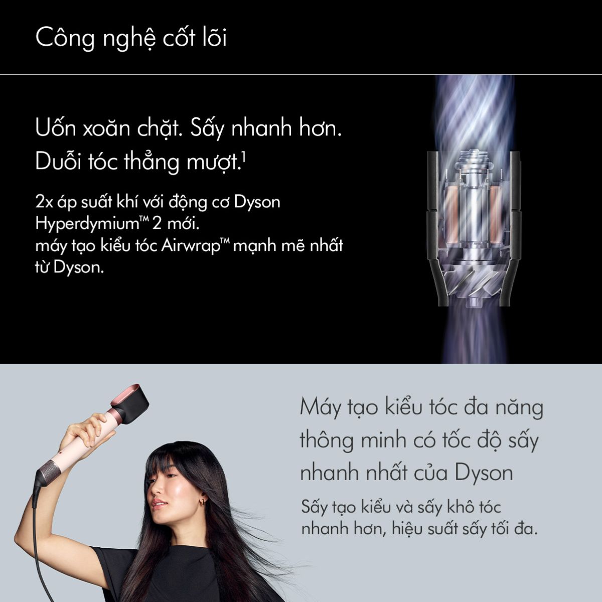 Ảnh minh họa Máy tạo kiểu tóc thông minh Dyson Airwrap Co-anda2x HS09 1