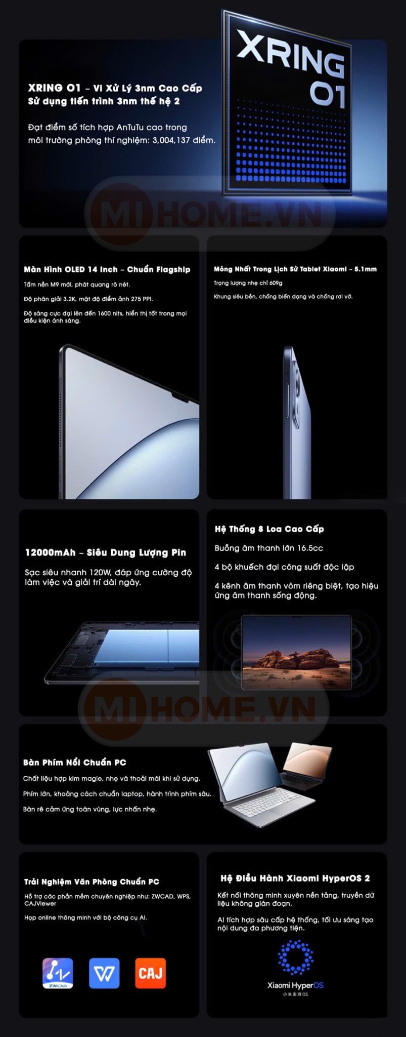 Ảnh minh họa Máy tính bảng Xiaomi Pad 7 Ultra 2