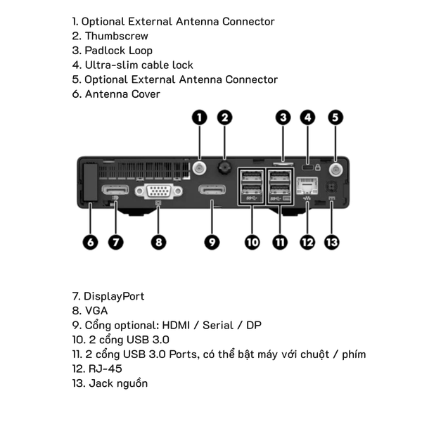 Ảnh minh họa Máy tính Mini PC HP Prodesk 600 G2 Mini 2