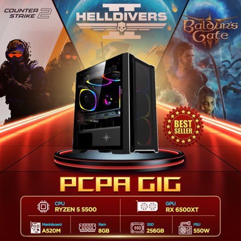 Máy tính PCPA GIG RX 6500 (R5 5500/8GB/256Gb SSD)