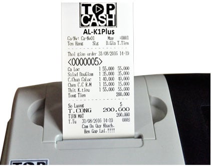 Ảnh minh họa Máy tính tiền Topcash AL-G1 Plus 2