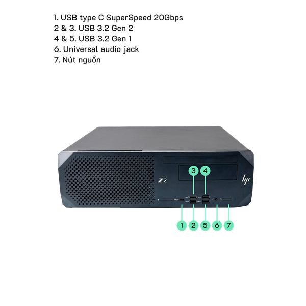 Ảnh minh họa Máy trạm HP Z2 Small Form Factor G8 Workstation 2