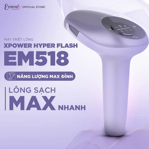 Máy triệt lông lạnh Emmié IPL Xpower Hyper Flash EM518