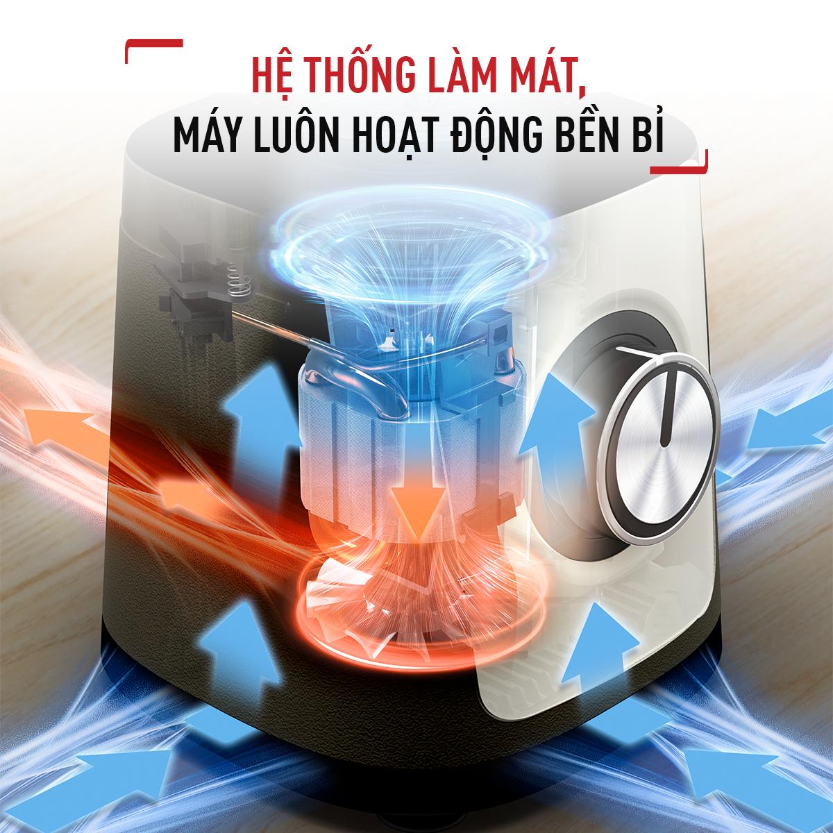 Ảnh minh họa Máy xay sinh tố Tefal BlendForce BL438831- 800W, cối thủy tinh 3