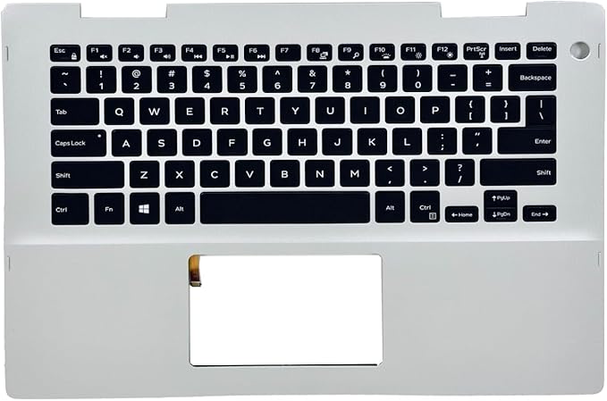 Thay Vỏ Laptop Dell Inspiron 14 5482 5491 41KVJ 041KVJ Silver Replacement Laptop Upper Case Palmrest Backlit Keyboard Assembly Part for Zin