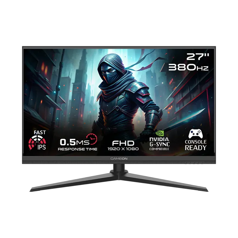 Màn hình Gaming GAMEON Midnight Pro Series 27 Inch FHD Fast IPS – 380Hz / 0.5ms / HDMI 2.1 / Đen