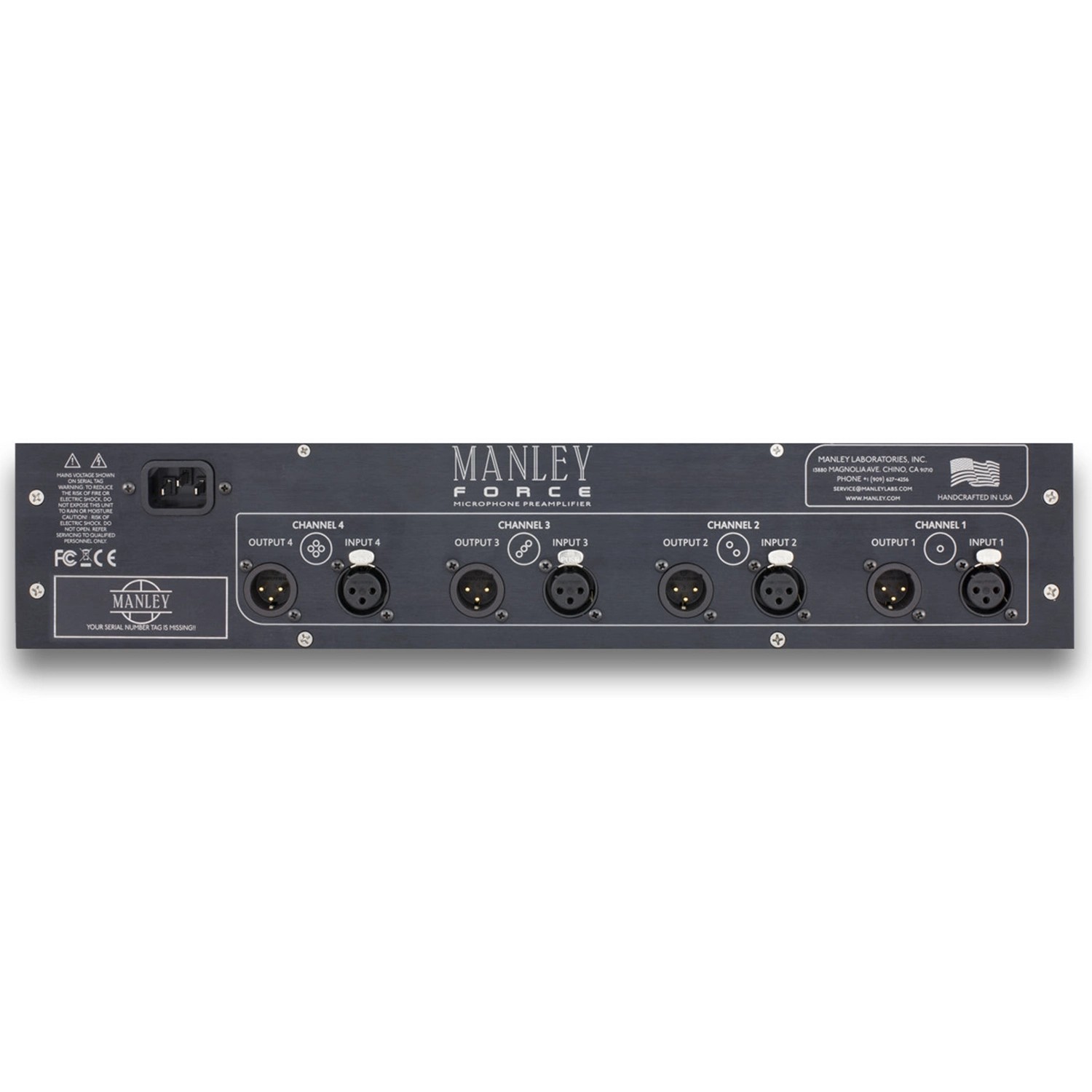 Ảnh minh họa Mic Preamp Manley FORCE Four Channel Chính Hãng 1