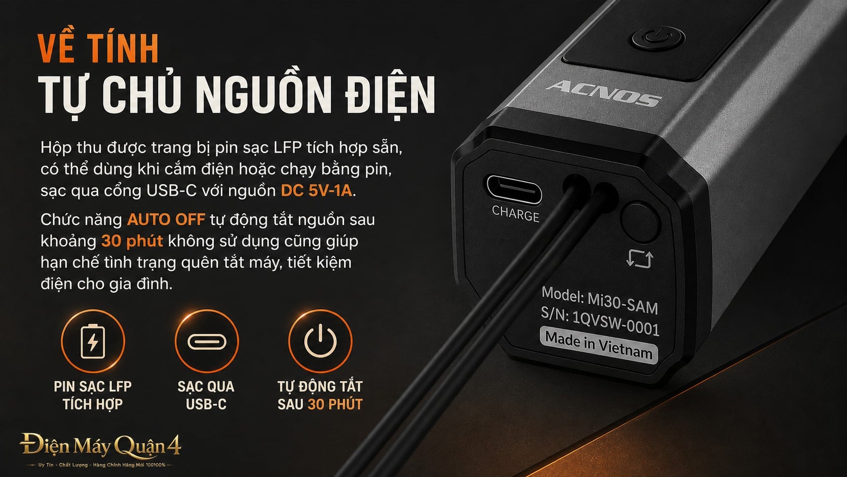 Ảnh minh họa Micro Acnos Mi30-SAM 1