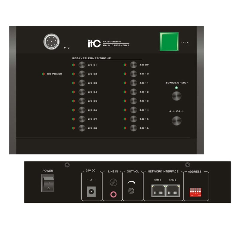 Ảnh minh họa Micro chọn vùng từ xa 16 vùng ITC VA-6200RM 1