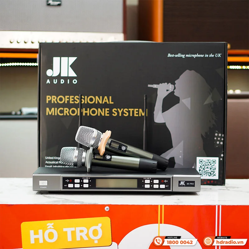 Ảnh minh họa Micro JKaudio B5 Pro, Cảm biết gia tốc, Cảm biến tự ngắt, Dò sóng sạch 2