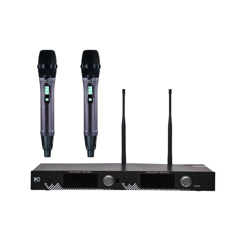 ITC T-521UH – Bộ thu mic không dây UHF 2 kênh, màn hình LCD