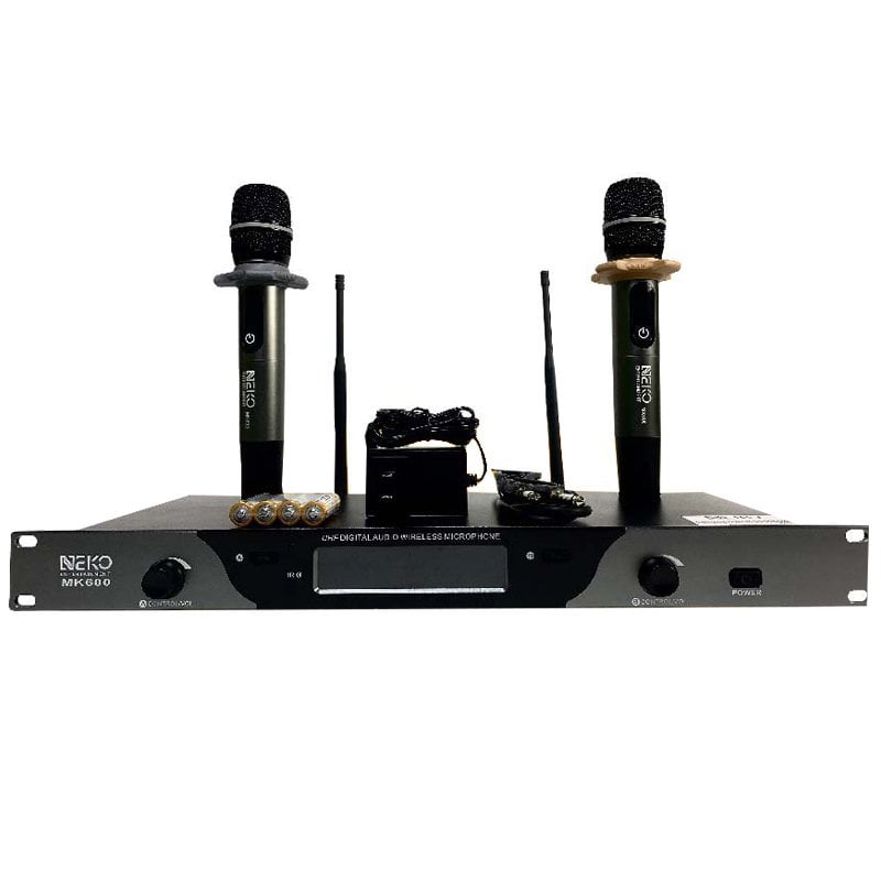 Ảnh minh họa Micro Không Dây Neko MK600, Cảm biến tự ngắt, Dò sóng sạch 2
