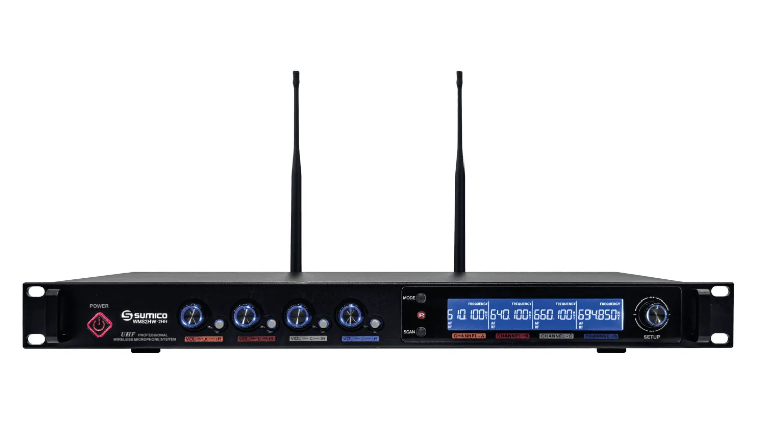 Ảnh minh họa Micro không dây Sumico WMS2HW-2HH (4 kênh) 2