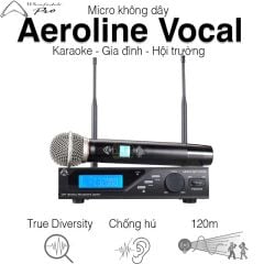  Micro không dây Wharfedale Aeroline Vocal Wireless, LCD, 650-700 MHz 