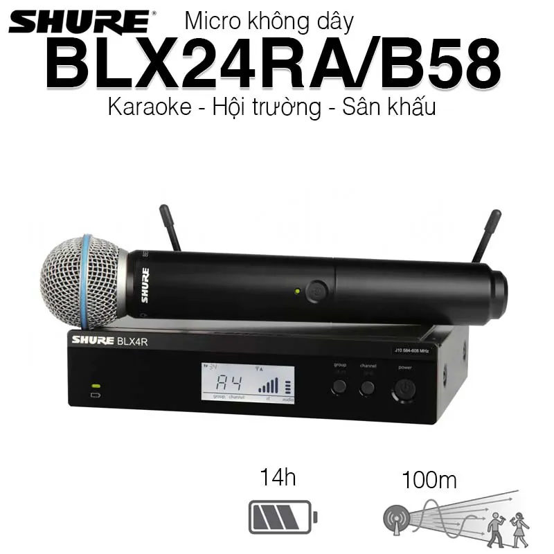 Micro Shure BLX24RA/B58
