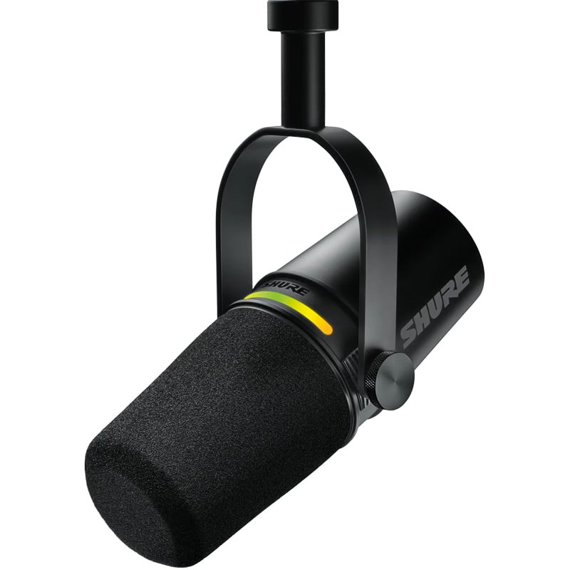 Ảnh minh họa Micro Shure MV7+ (Plus) Led đẹp, DSP, USB-C, XLR, AUX 1