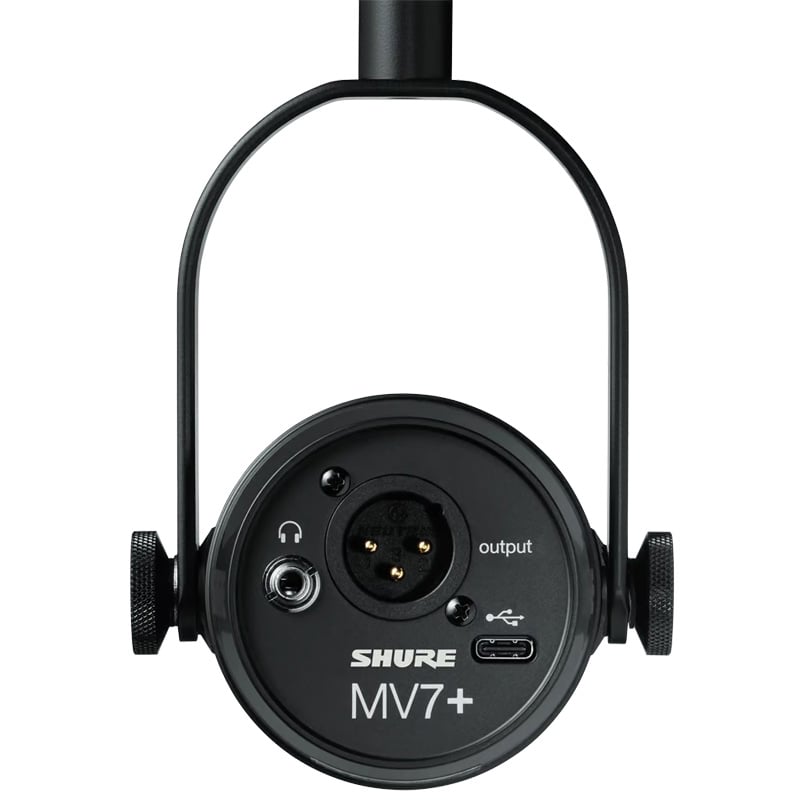 Ảnh minh họa Micro Shure MV7+ (Plus) Led đẹp, DSP, USB-C, XLR, AUX 3