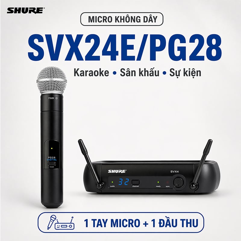 Micro Shure SVX24E/PG28