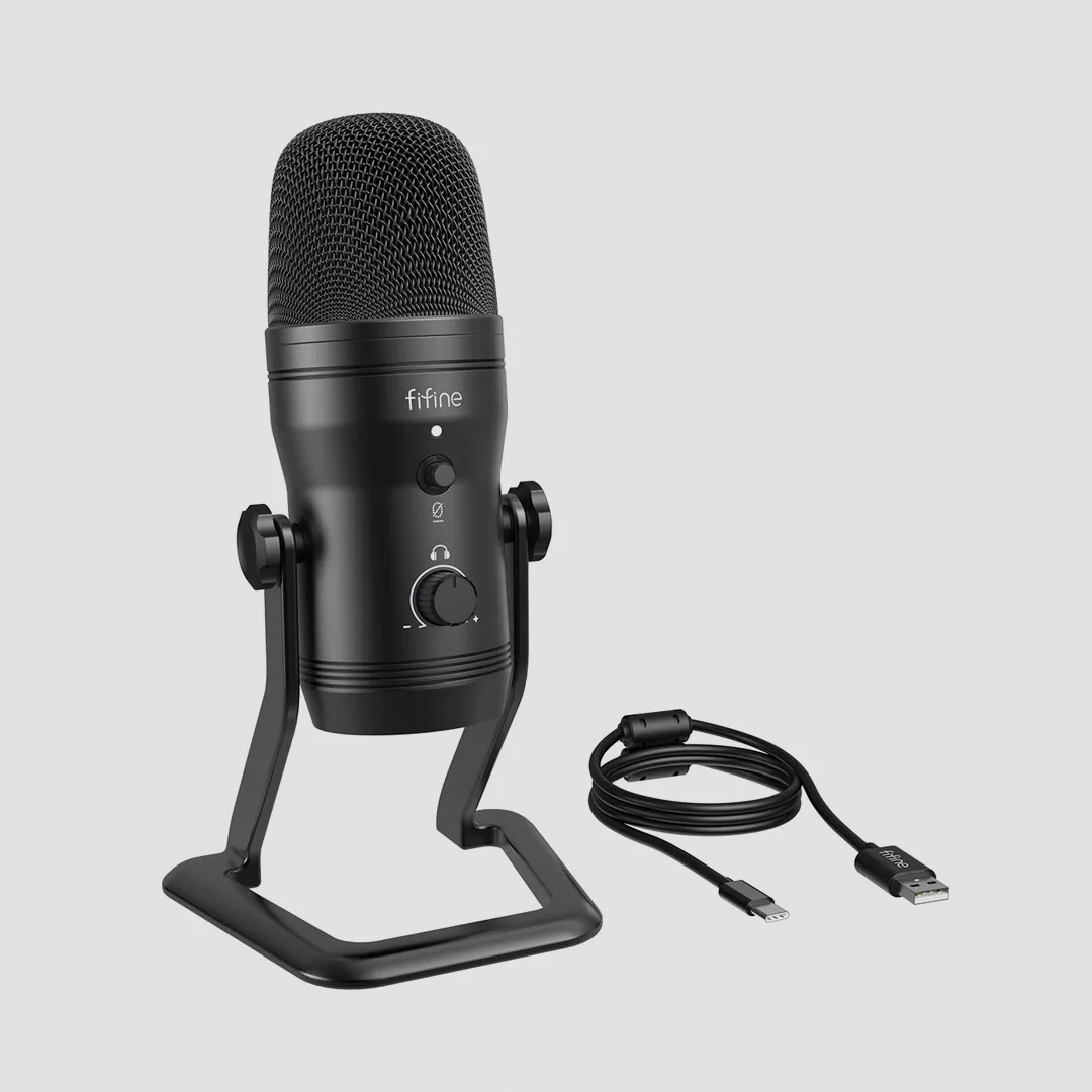 Ảnh minh họa Micro thu âm cổng USB FIFINE USB MIC, Micro thu âm ASMR chuyên dụng 2