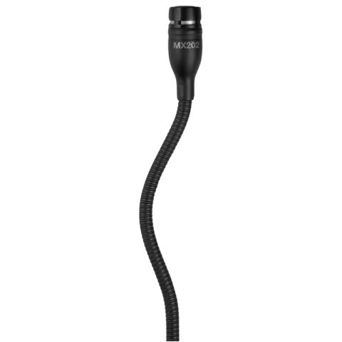 Micro treo Shure MX202BP/C, Tần số 50 - 17 kHz, Cardioid