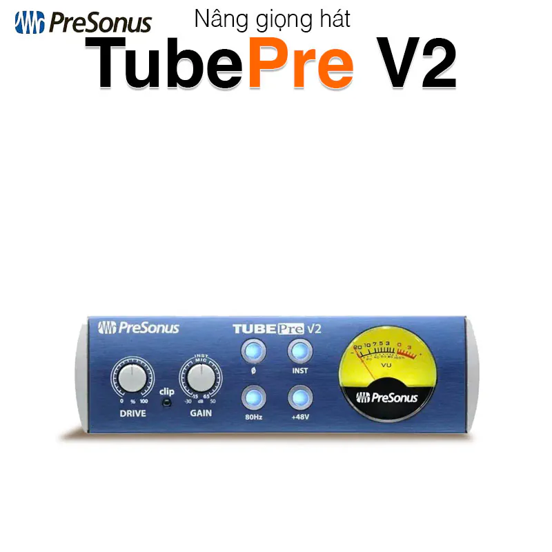 Microphone Preamp PreSonus TubePre V2, XLR, TRS