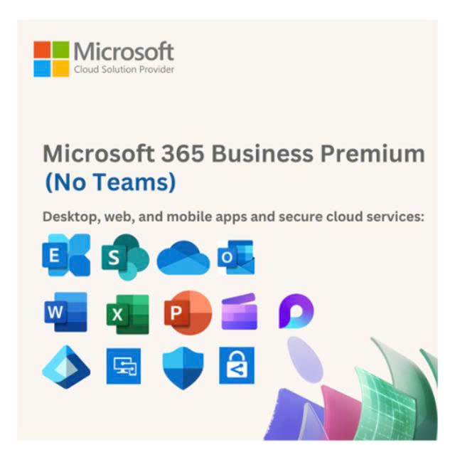Microsoft 365 Business Premium (no Teams)
