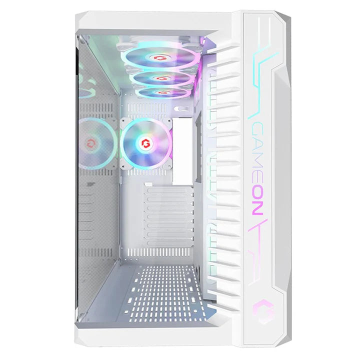 Ảnh minh họa Vỏ máy tính chơi game Mid Tower GAMEON Emperor Arctic III Series – Trắng kèm 7 quạt ARGB PWM 1