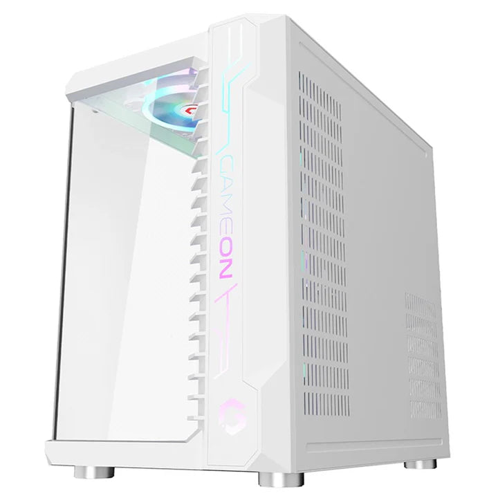 Ảnh minh họa Vỏ máy tính chơi game Mid Tower GAMEON Emperor Arctic III Series – Trắng kèm 7 quạt ARGB PWM 2