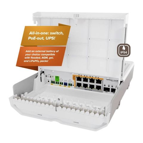 Mikrotik netPower Lite 8P (CSS610-8P-2S+OUT)