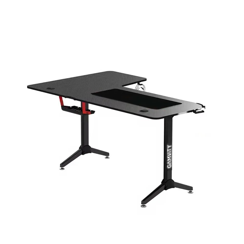 Ảnh minh họa Bàn gaming chuyên nghiệp Gamvity dạng chữ L (1600*1000*750) - bên phải, màu đen 2