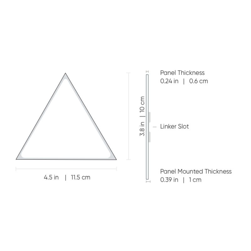 Ảnh minh họa Đèn thông minh Nanoleaf Ultra Black Shapes Tam Giác Mini 10 ô đèn (bộ khởi động) 1