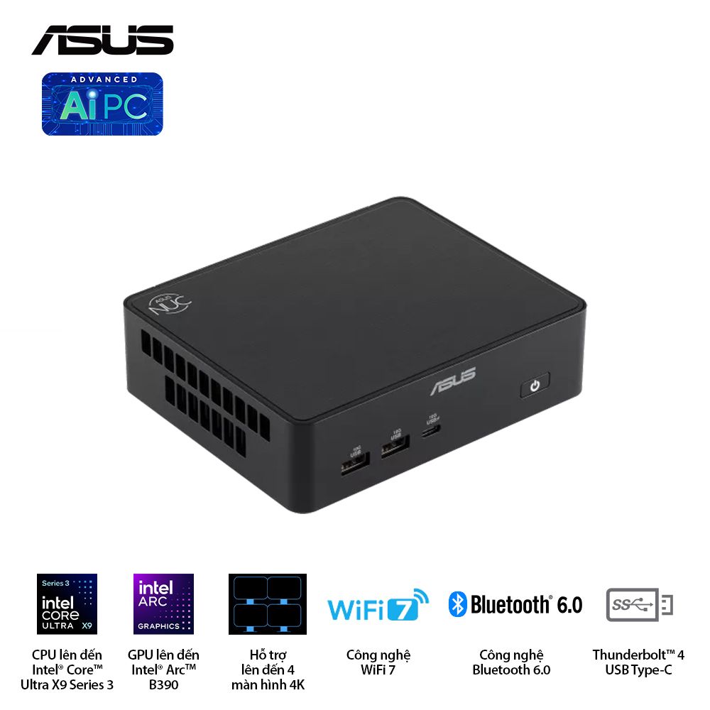 Ảnh minh họa Mini PC Asus NUC 16 Pro NUC16GDKU560000 (Ultra 5 325/ NoOS/ 3Y) 3