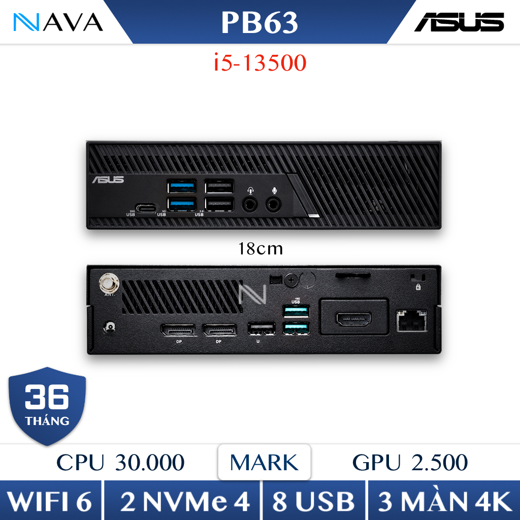 Mini PC ASUS PB63 PB63-B5335AD - Core i5 13500