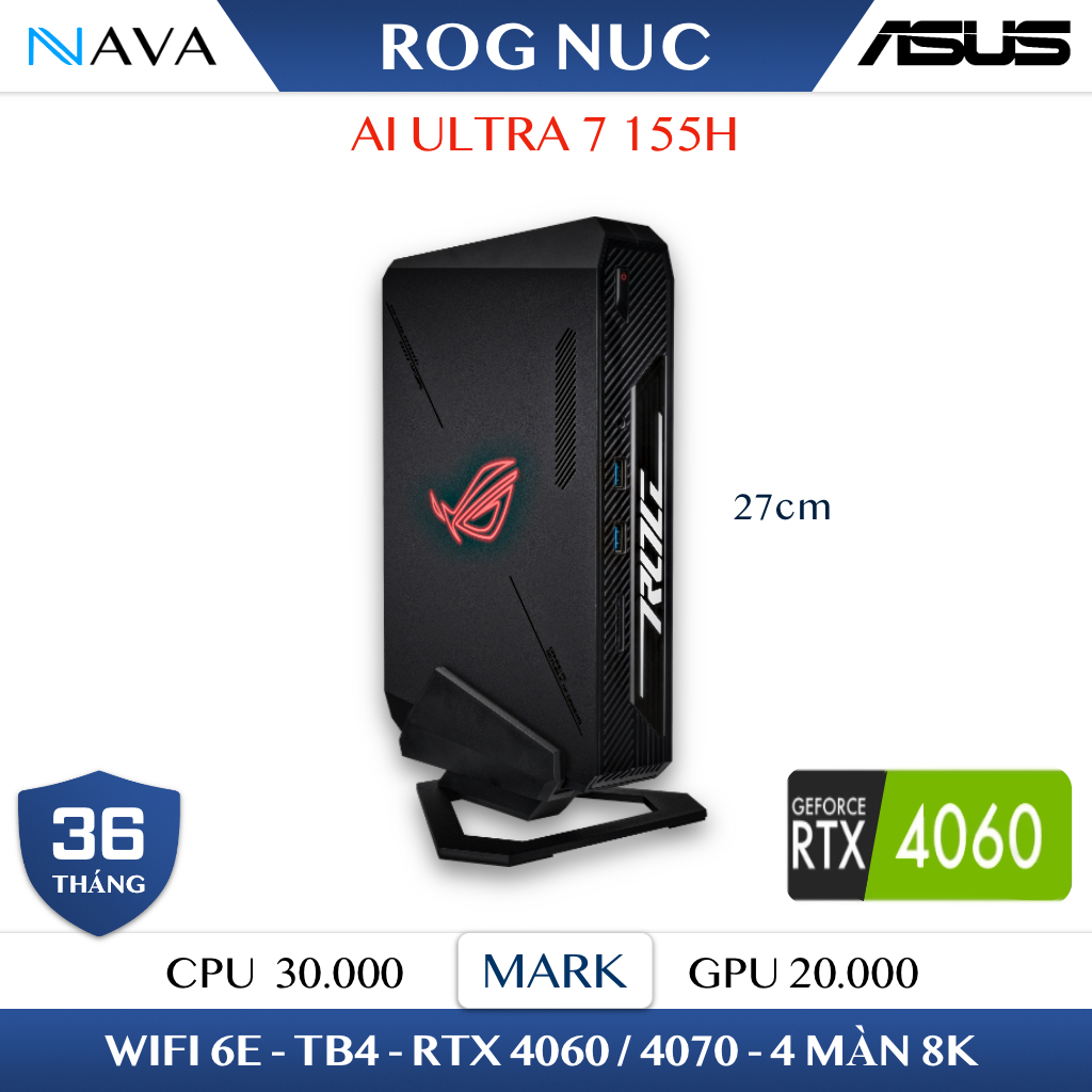 Mini PC ASUS ROG NUC 970 - RTX 4060 - 8GB