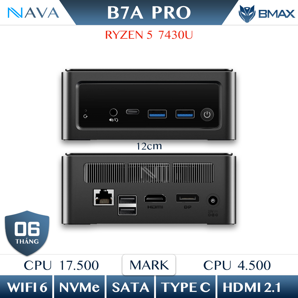 Ảnh minh họa Mini PC BMAX B7A Pro - R5 7430U 1