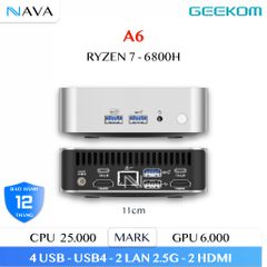  Mini PC GEEKOM A6 - R7 6800H - Radeon 680M 