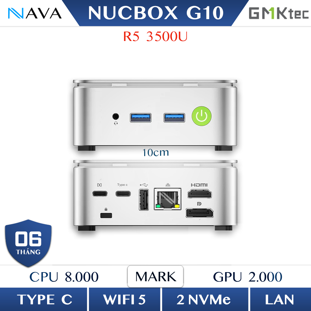 Mini PC GMK NUCBOX G10 - R5 3500U
