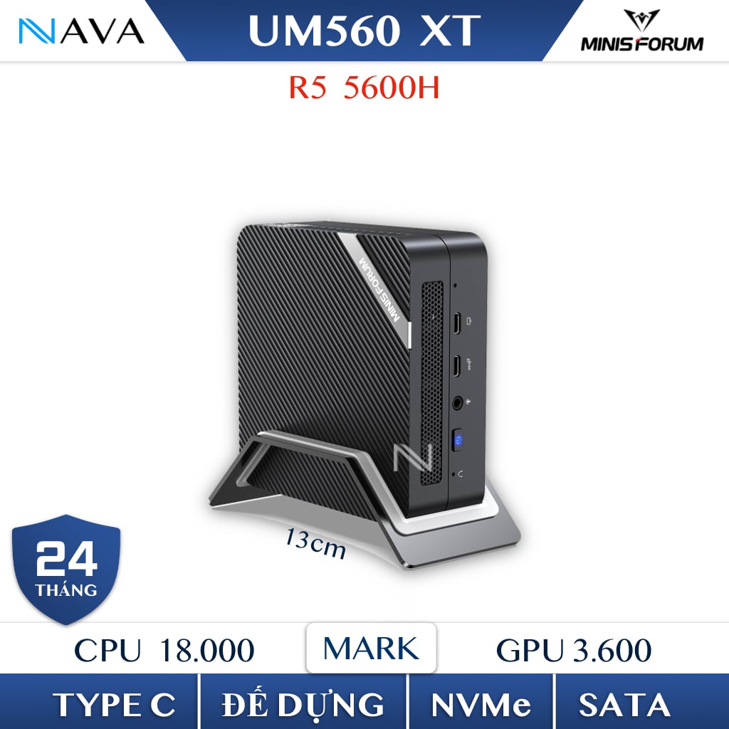 Mini PC Minisforum UM560XT - R5 5600H