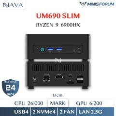  Mini PC Minisforum UM690 Slim - R9 6900HX - Radeon 680M 