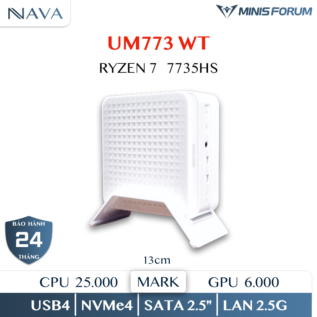 Ảnh minh họa Mini PC Minisforum UM773 - Ryzen 7 7735HS - 4 màu 2