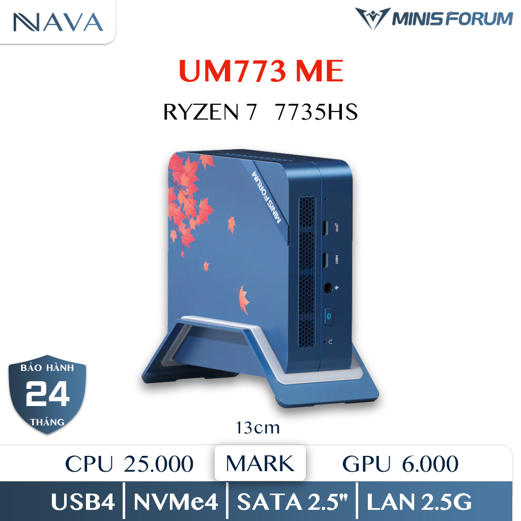Ảnh minh họa Mini PC Minisforum UM773 - Ryzen 7 7735HS - 4 màu 3