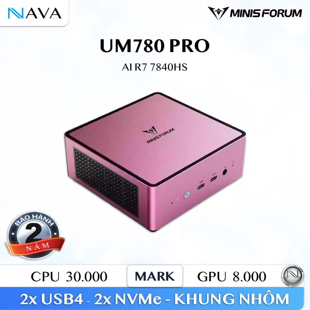Ảnh minh họa Mini PC Minisforum UM780 PRO - Ryzen 7 7840HS - Radeon 780M 3
